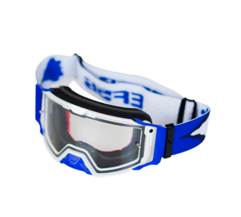 Кроссовые очки Starks EF56 101 HD (heavy duty) Белый/Синий