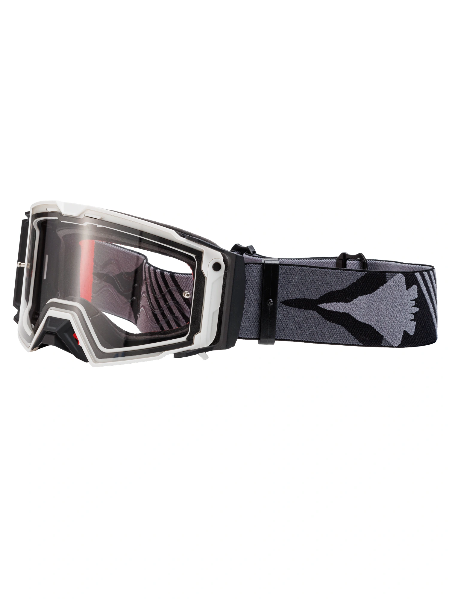Кроссовые очки Starks EF56 101 HD (heavy duty) Черно/Белый — изображение 3