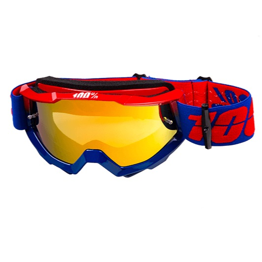 Очки кроссовые 100% STRATA MX Replica Blue-Red