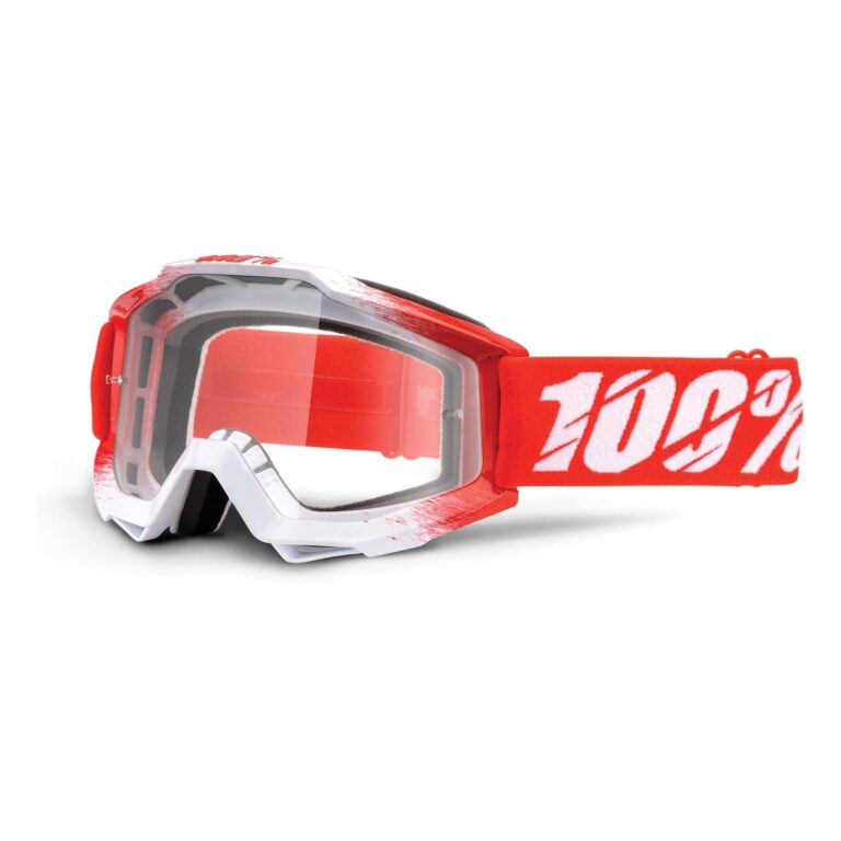 Очки кроссовые 100% STRATA MX Replica White-Red