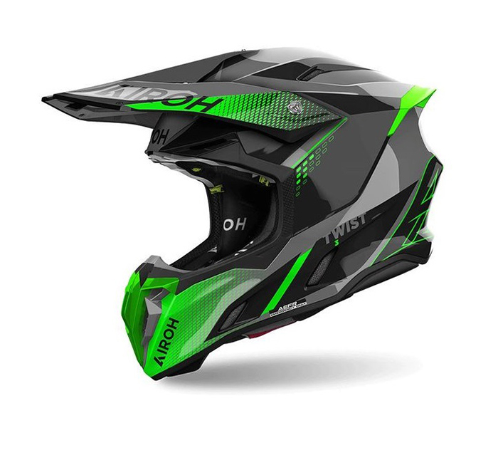 Шлем Airoh TWIST 3 SHARD Green Glossy