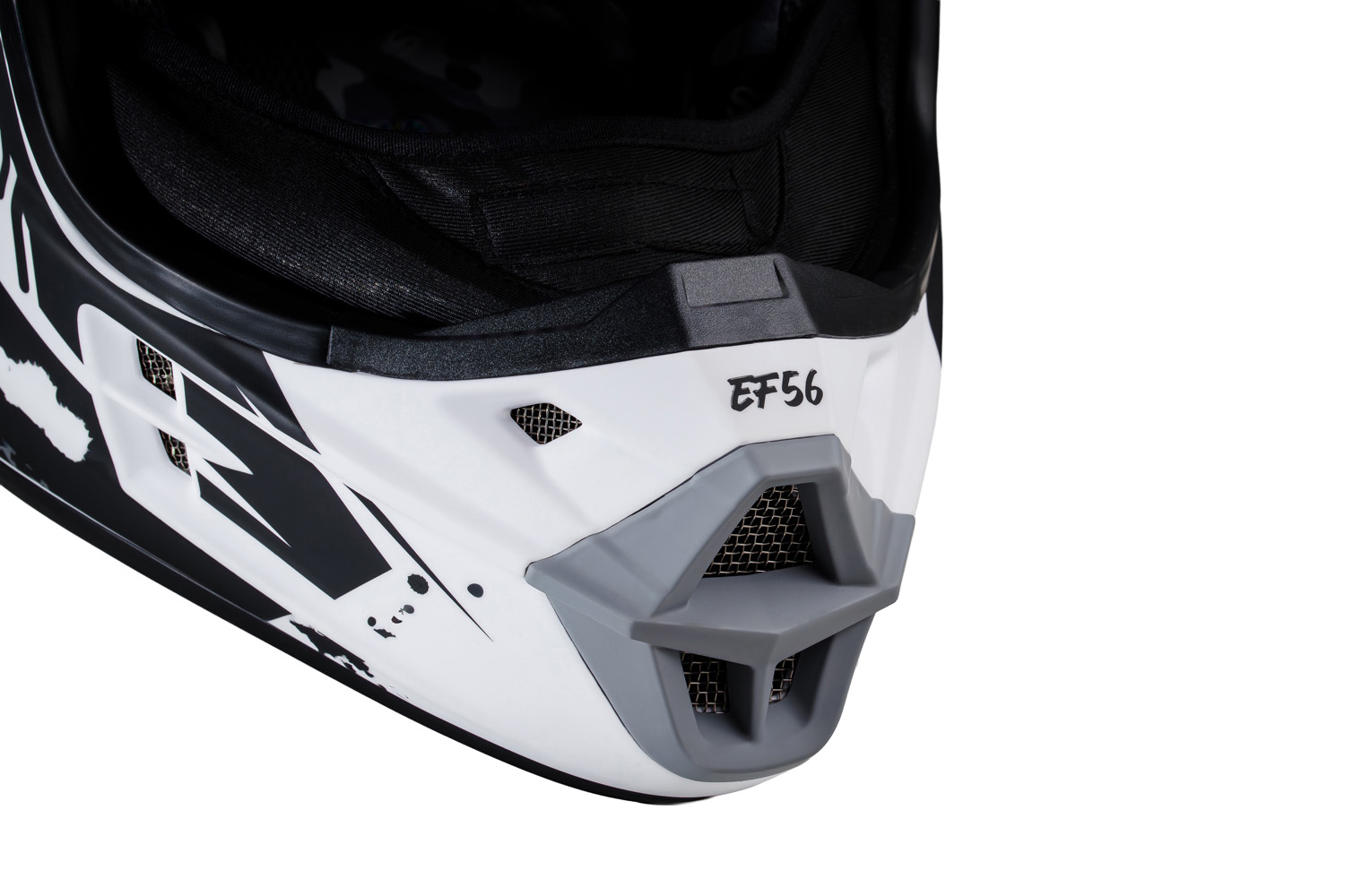 Шлем Starks EF56 Base MX Черно/Белый матовый — изображение 5