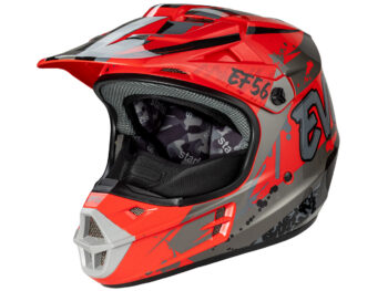 Шлем Starks EF56 Base MX Красный/Серый глянец