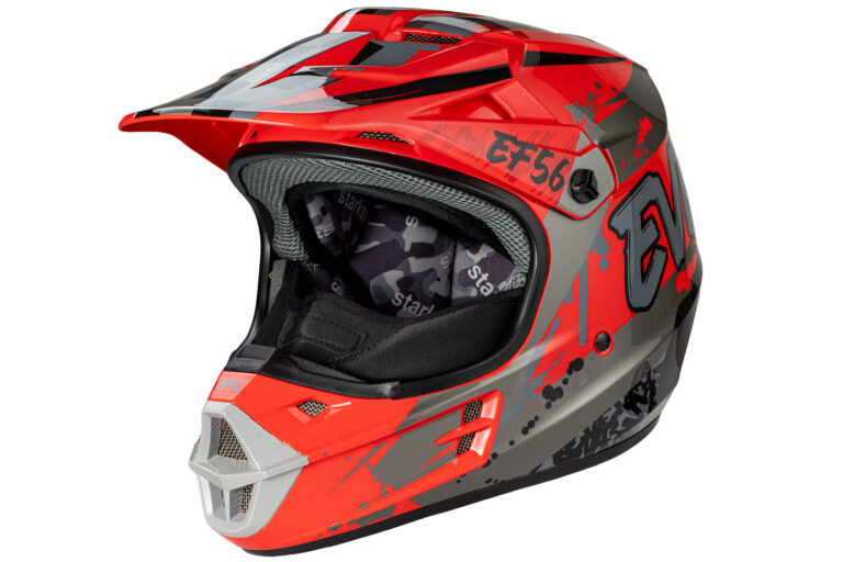 Шлем Starks EF56 Base MX Красный/Серый глянец