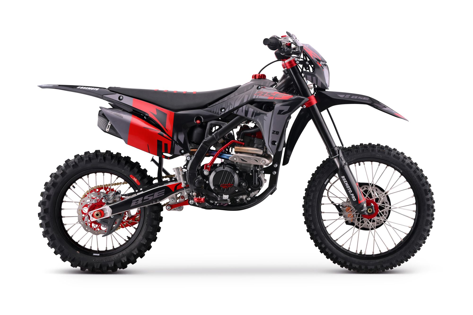 Эндуро мотоцикл BSE Z8 Twin Grey/red