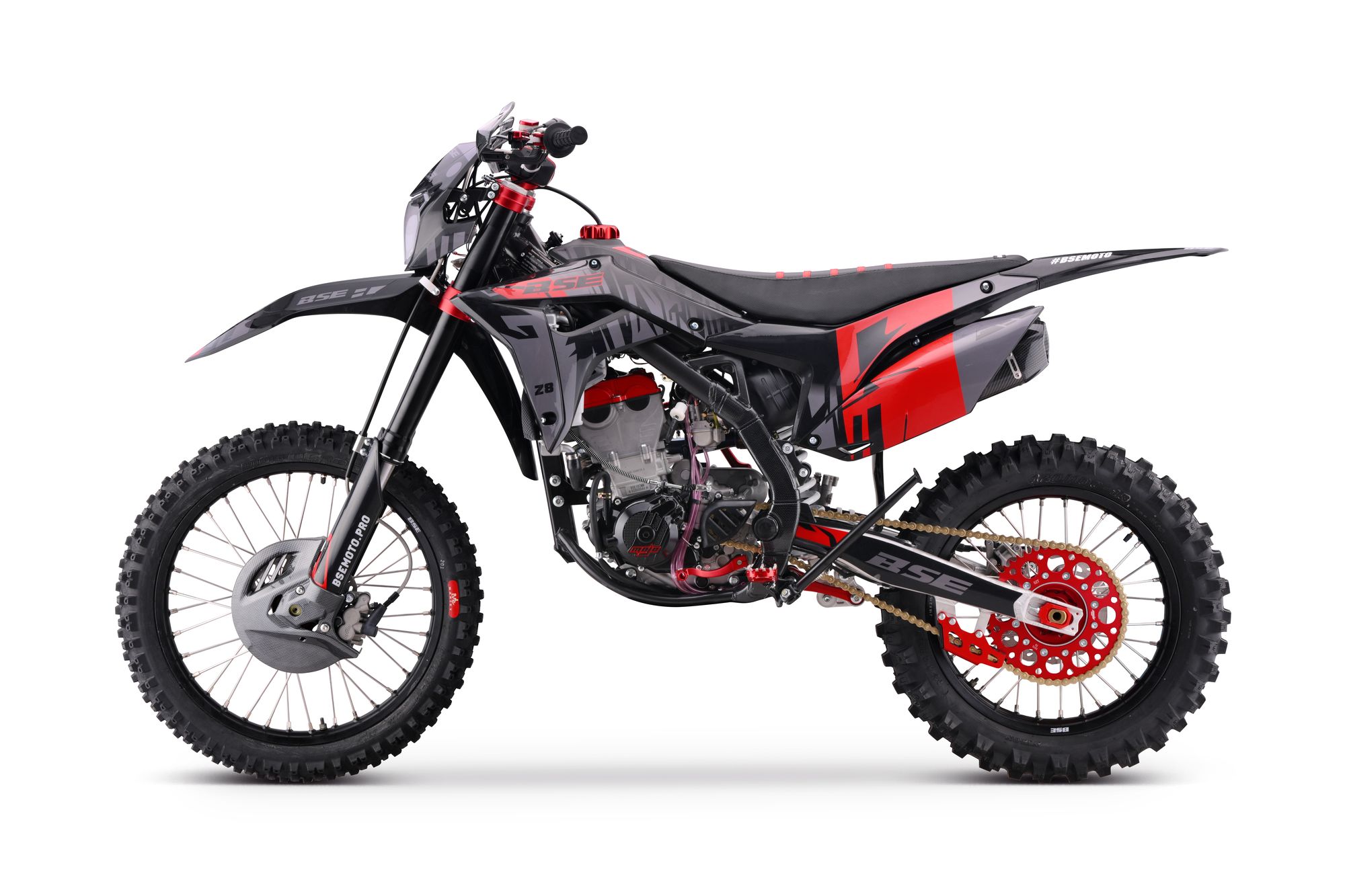 Эндуро мотоцикл BSE Z8 Twin Grey/red — изображение 6