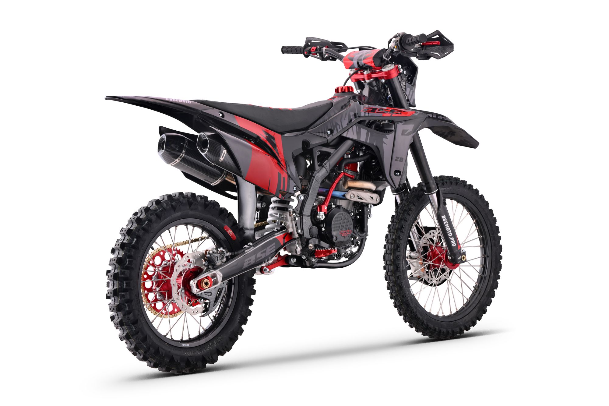 Эндуро мотоцикл BSE Z8 Twin Grey/red — изображение 9