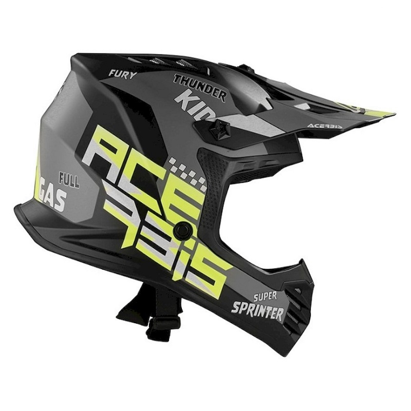 Шлем детский Acerbis PROFILE JUNIOR Black/Yellow-Fluo — изображение 3
