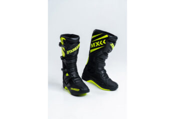 Мотоботы Starezzi Milano Black/Fluo/Yellow
