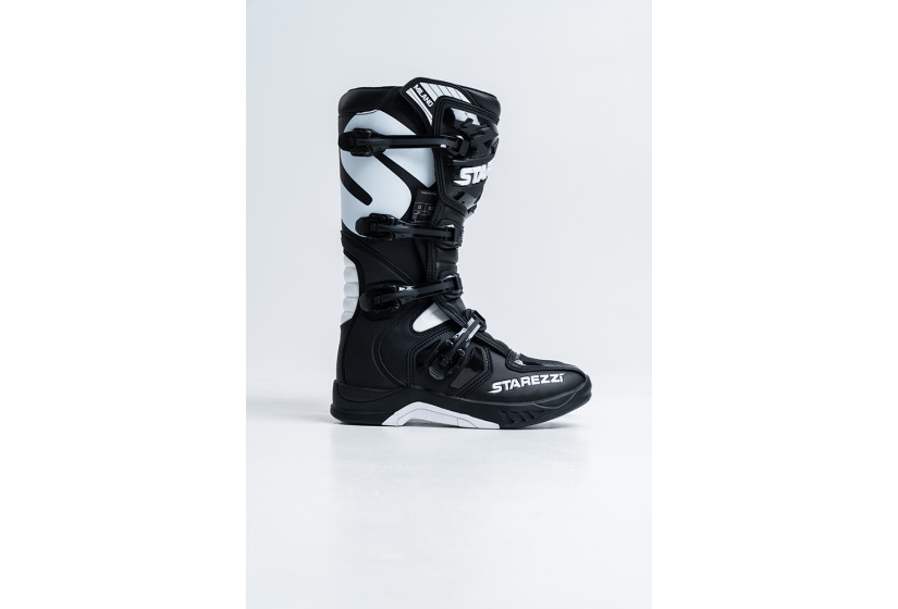 Мотоботы Starezzi Milano Black/White — изображение 3